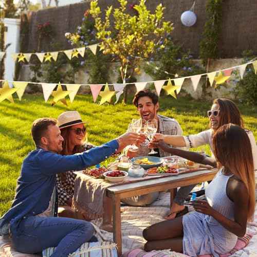 60 Pcs 6 Inch Gold Star Cutouts, Double Printed Paper Stars Stickers for Classroom, Party, Bulletin Board, and Christmas Decoration Supplies, Birthday