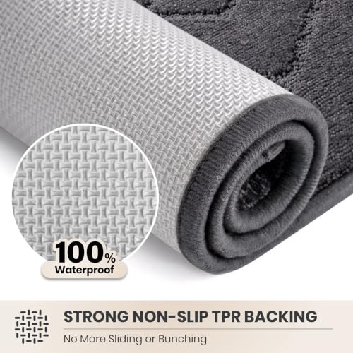 PURRUGS Grey Area Rug 48 x 72 Inches Low-Profile Durable Carpet