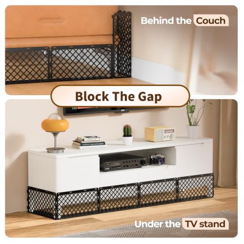 Goovilla Under Couch Blocker for Pets, 18 Pcs with 75 Zips Ties, Black
