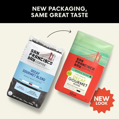Decaf Gourmet Whole Bean Coffee - 2 lb Bag | Swiss Water Process, Arabica, Medium Roast, Sustainably Sourced