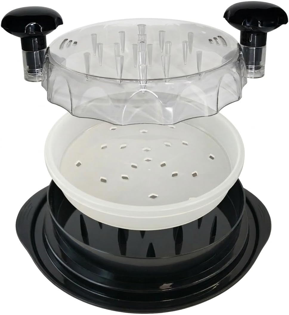 Skiennix Chicken Breast Shredder Tool - Ergonomic Manual Meat Shredder for Pork & Beef | Non-Slip Handles & Removable Tray