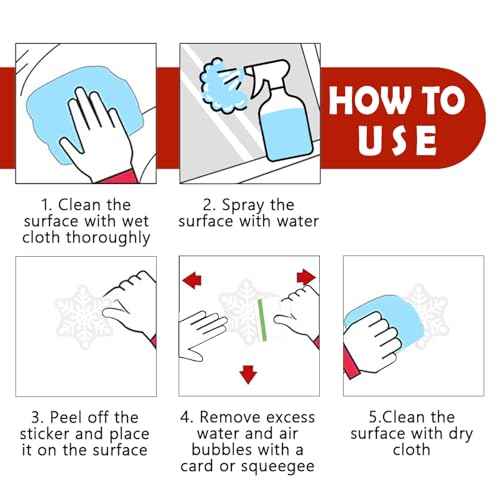 Mfault Christmas Snowman Window Clings, Xmas Snowflakes Snowballs Stickers Decals Decorations, Winter Holiday Gifts Peppermint Candy Cane Home Kitchen Decor