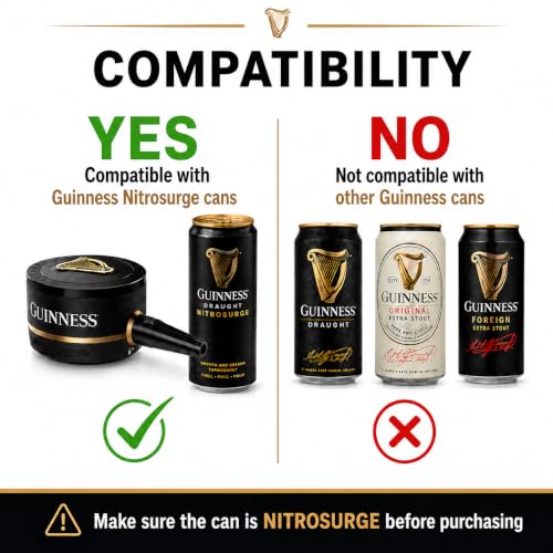 Guinness Nitrosurge Device for Perfect Draft Beer Pour at Home