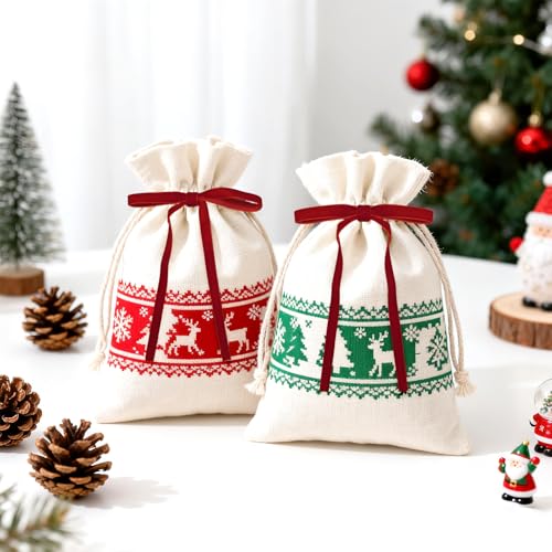 KINGLAKE 24 Pcs Red Velvet Bows 3/8'' for Christmas Tree — 5 x 7'' Velvet Decorations