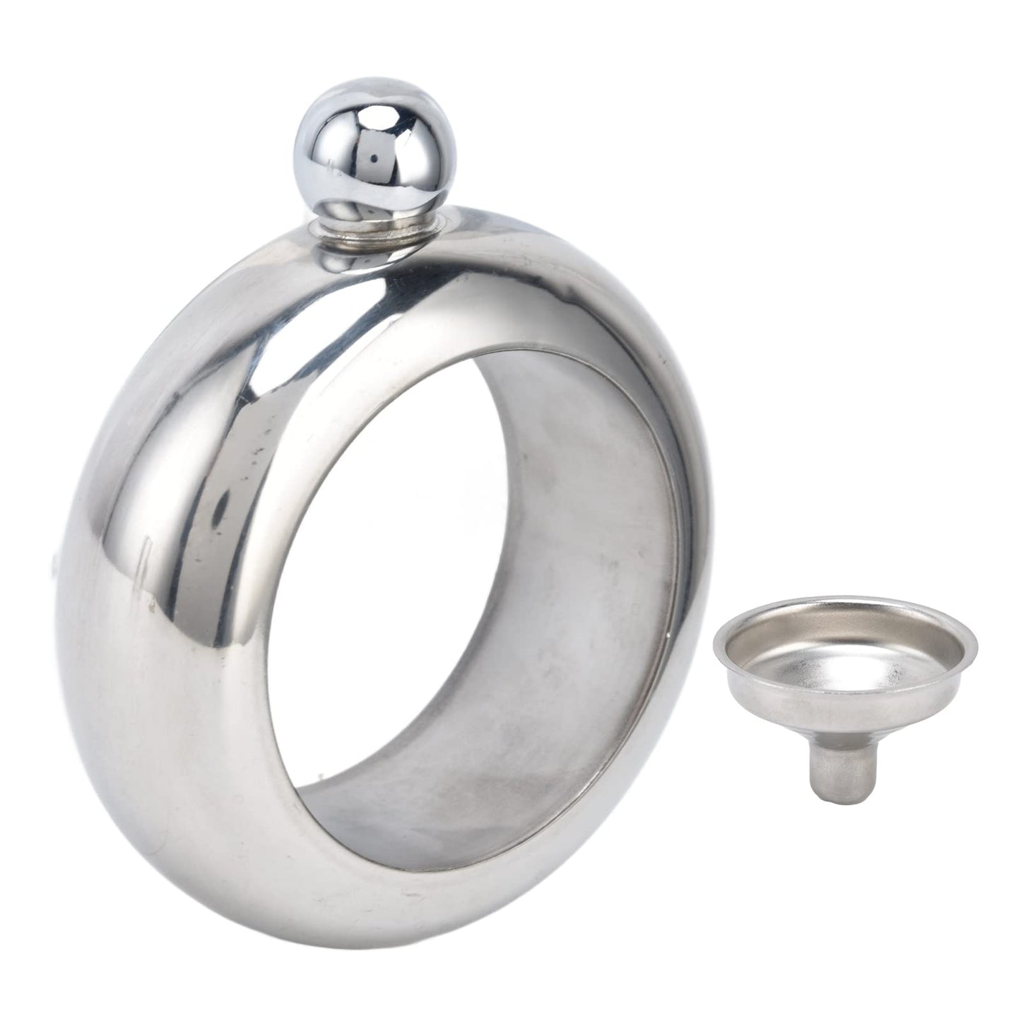 Wine Flask Gift, NonRusty Stainless Steel Flask Bracelets for Whiskey