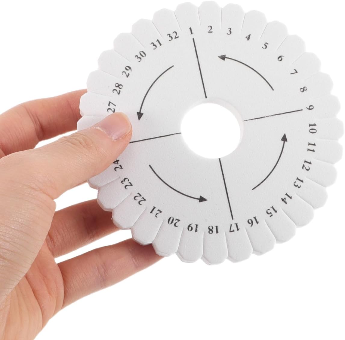 Uonlytech Weaving Disk - 32 Slot Round Bracelet Braiding Plate for DIY Jewelry Making