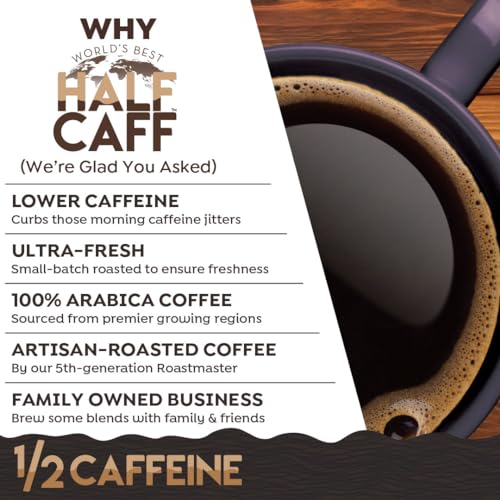 Half Caff Dark Roast Coffee Pods 100ct - Keurig Compatible, Organic Arabica, Solar Roasted - Variation of THIS listing