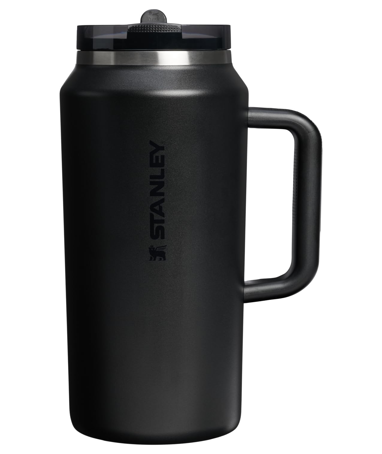 STANLEY Quencher ProTour Flip Straw Tumbler with Leakproof Lid 64 oz | Built-In Straw & Handle | Cupholder Compatible for Travel | Insulated Stainless Steel Cup | BPA-Free | Black 2.0