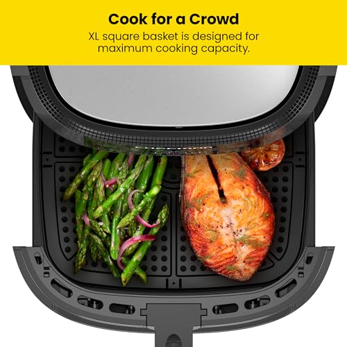 Chefman 8 Qt Air Fryer with Viewing Window & Digital Control - Stainless Steel