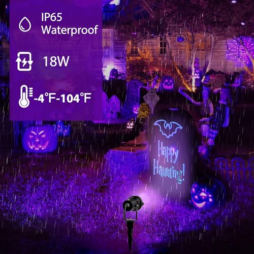 18W Waterproof Black Light Spotlight Outdoor IP65 for Glow Party Halloween Stage Lighting - Variation 2