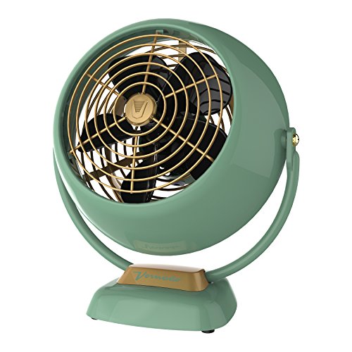 Vornado VFAN Jr. Vintage Green Desk Fan - Medium, 2-Speed, Retro Style