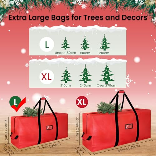 7.5 Ft Christmas Tree Storage Bag Waterproof & Reinforced Handles