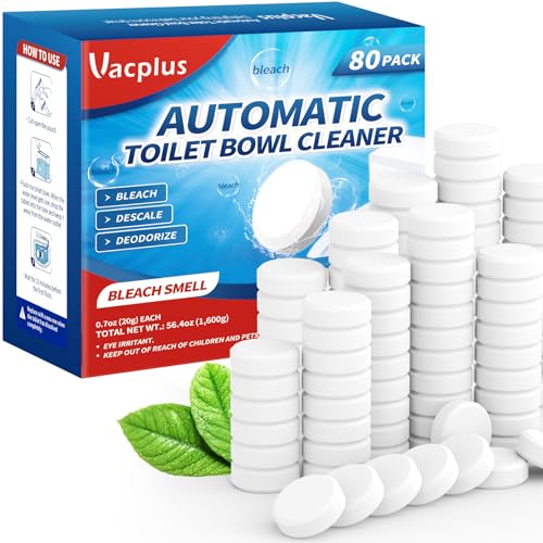 Toilet Bowl Cleaner Tablets 80 Pack - Automatic Long-Lasting Toilet Cleaner - Vari 1 Count