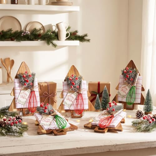 Dark Wood Christmas Tree Kitchen Gift Set - 12-Piece Cooking & Baking Gifts
