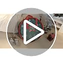 TaoQ C Red 30 Inch Christmas Wreath Storage Bag Waterproof Dustproof Organizer