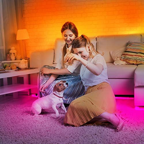 DAYBETTER Waterproof LED Strip Lights 32.8ft Color Changing Kit with Remote & Power Supply
