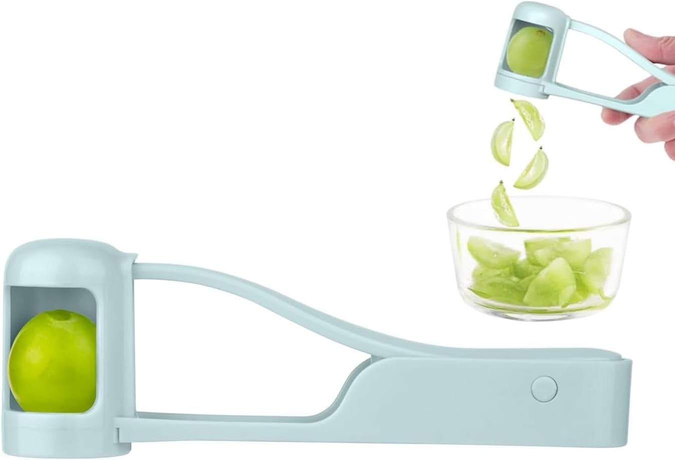 Skiennix Grape Cutter for Toddlers - Food-Grade Serrated Blade Tool | Easy-to-Handle Kitchen Gadget