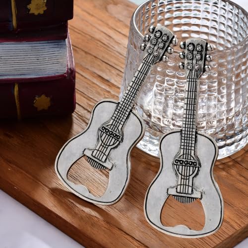 Guitar Bottle Opener Set - Music Lover Beer Openers, Pack of 2