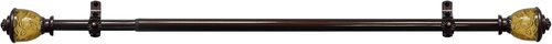 Achim Home Decor Camino Lincroft Decorative Curtain Rods - Lightweight, Adjustable 48-86 Inches, 0.75" Diameter