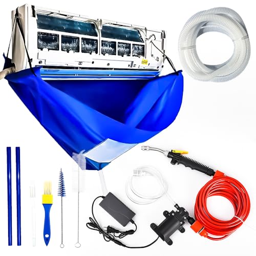 9pcs Air Conditioner Cleaning Kit with Support Rods for Split & Window Units