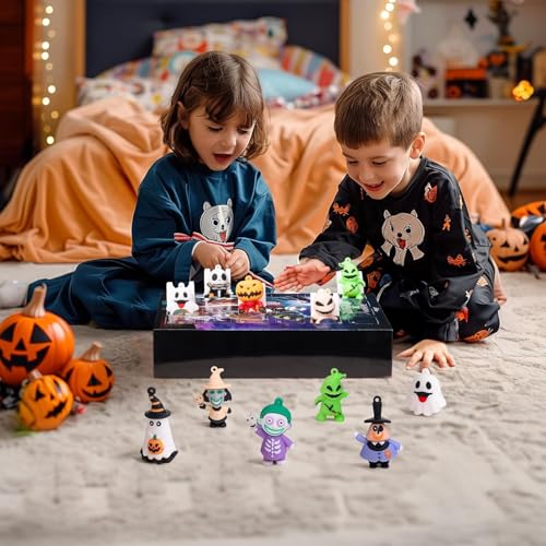 Roself 2026 Christmas Advent Calendar with 24 Funny Figurines – Black Variation