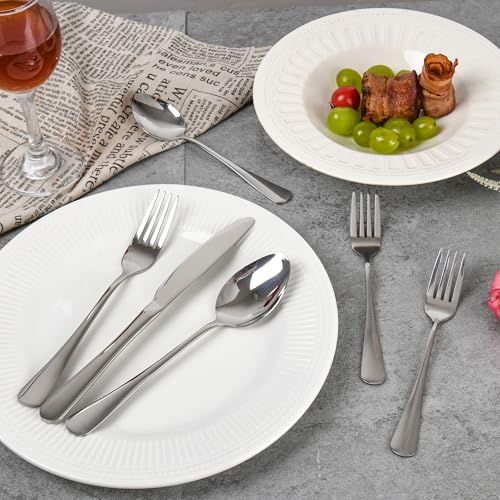 40 Piece Silverware Set with Drawer Organizer for 8, Heavy Duty
