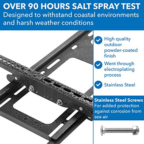 Outdoor Weatherproof TV Wall Mount with Lock & Tilt for 37-75 Inch TVs