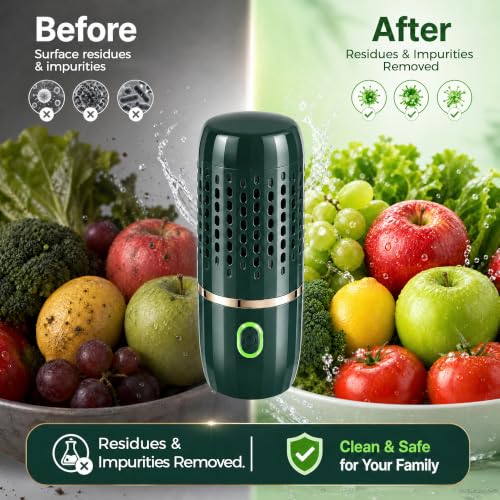 Cordless Produce Cleaner Device for Washing Veggies Fruits Rice & Grains - Variation 1