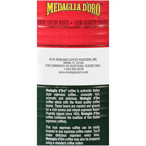 Medaglia D'Oro Italian Roast Espresso Ground Coffee - 12 Cans, 10oz Each