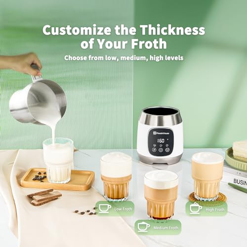 Maestri House DualFro 600 Milk Frother & Steamer White 21oz/600mL