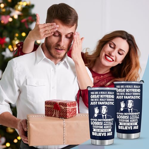 Aurahouse 20oz Boyfriend Tumbler – Funny Gift Cup Mens Birthday