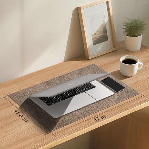DOLOPL Reversible Faux Leather Placemats Set of 12 - Brown