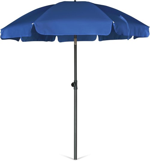 AMMSUN Patio Umbrella - 6.5 Ft Outdoor Table Umbrella with Tilt Steel Pole & UPF50+ Protection | Navy Blue