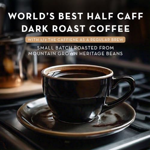 Half Caff Dark Roast Coffee Pods 100ct - Keurig Compatible, Organic Arabica, Solar Roasted - Variation of THIS listing