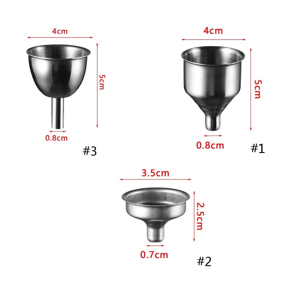 Skiennix Stainless Steel Oil & Vinegar Funnel - Perfect for Wine & Spice Filling | Compact Design