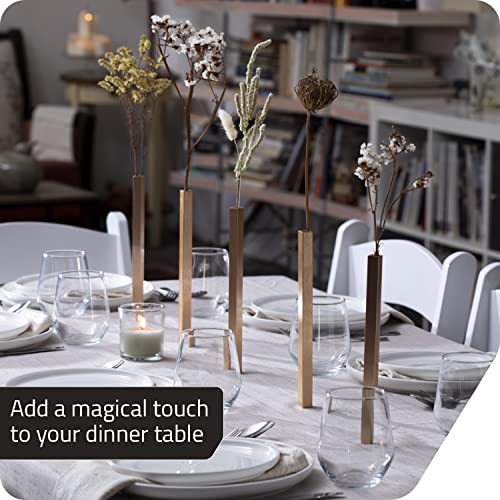 Magnetic Bud Vase Set - Modern Aluminum Table Centerpieces for Home & Events