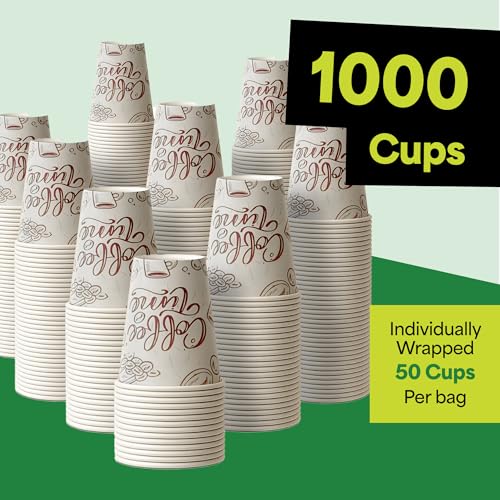 Disposable Coffee Paper Cups 12 oz - Pack of 1000 for Hot Cold Drinks Variation of THIS listing