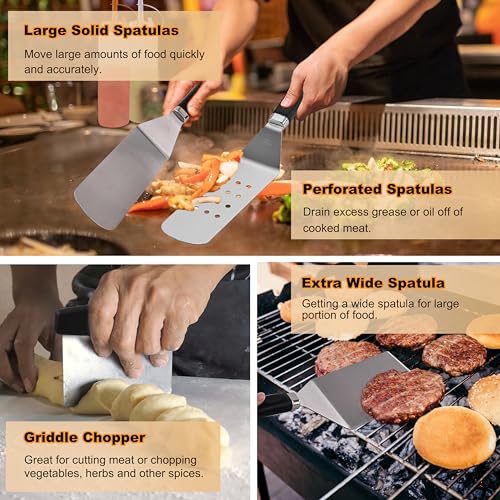 PureChef 238pcs Griddle Accessories Kit for Flat Top Grill & Outdoor BBQ