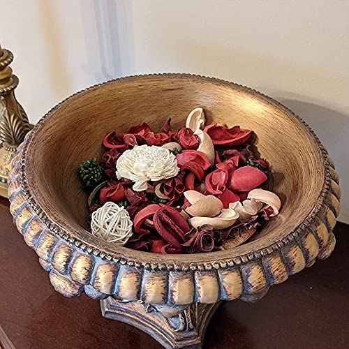 Qingbei Rina Red Potpourri,Strawberry Scented Christmas Potpourri Bowl Filler Dried Flowers,Decorative Vase Filler,Home Fragrance Perfume Sachet,9.8 Oz