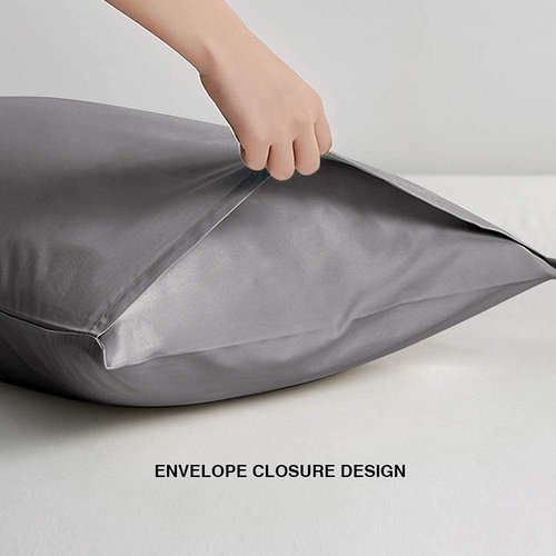 FLXXIE Body Pillow Cover - Super Soft Microfiber 20x54 Long Pillowcase | Wrinkle & Stain Resistant, Dark Grey
