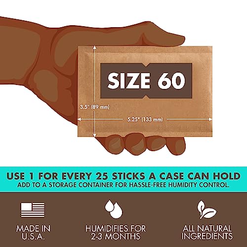 Boveda 72% Humidity Control Packs, Size 60, 20-Pack - for Dry