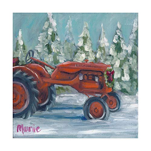 Trademark Fine Art Tractor Canvas Wall Art 24x24 Allis Chalmers Holiday by Marnie Bourque