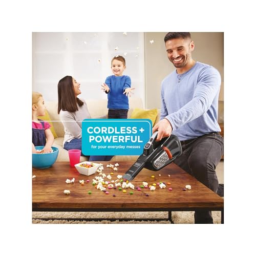 Portable Cordless Hand Vacuum Cleaner - Black+Decker 20V AdvancedClean+ (One Size)