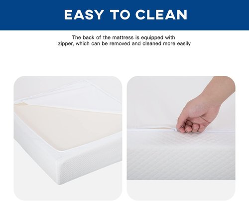 FDW 12-Inch Queen Mattress - Medium Firm Gel Memory Foam | CertiPUR-US Certified | Pressure Relief & Cooling Comfort