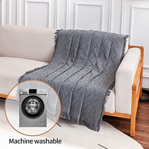 XX-Large Deep Dream Sectional Couch Cover - Dark Grey, 2-Piece L-Shaped Sofa Protector