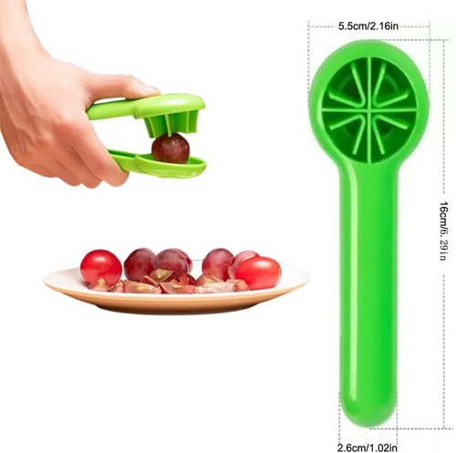 Grape Cutter | Ergonomic Handheld Slicer for Grapes, Cherry Tomatoes & Strawberries - Ideal for Fruit Salads