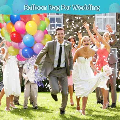 2 Pack Extra Large Balloon Bags for Transport ? 98.4 x 59 Inches Durable Balloon Bag, Waterproof & Tear-Resistant, Giant Clear Plastic Bag for Party, Birthday,Wedding, Event Supplies