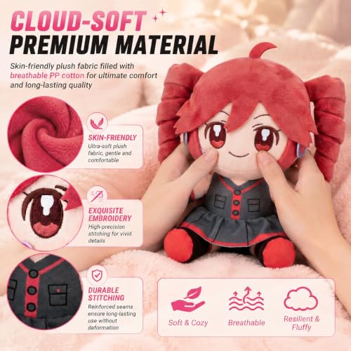 Collectible Pink Twin-Tail Girl Plush - 22cm Anime Soft Toy for Fans & Collectors
