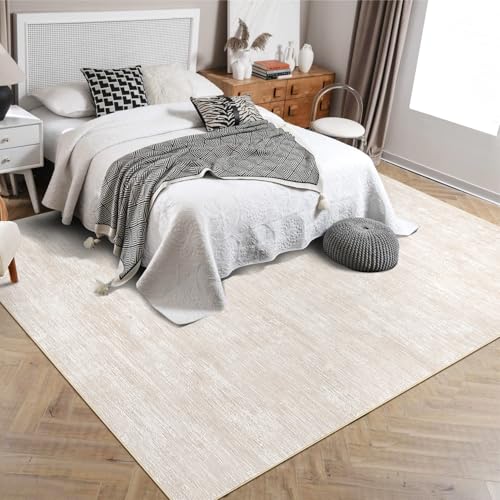 RUGSREAL 8x10 Washable Rug for Living Room Non-Slip Modern Abstract