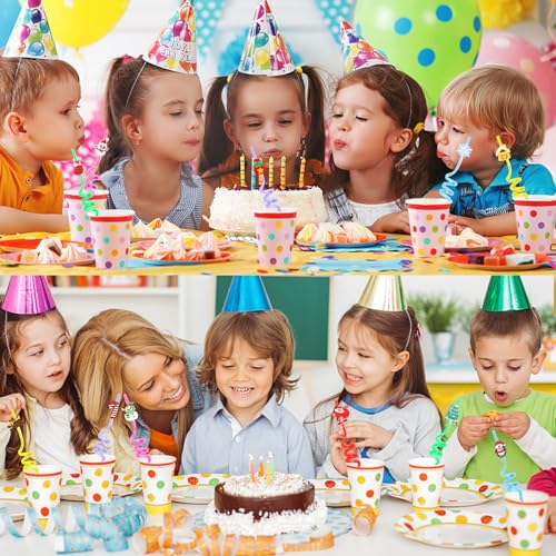 24Pieces Christmas Drinking Straws Party Favors for Kids, Reusable